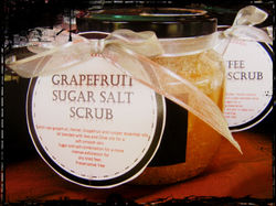 Grapefruit Sugar Salt Scrub
