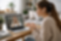 Girl accessing online coaching