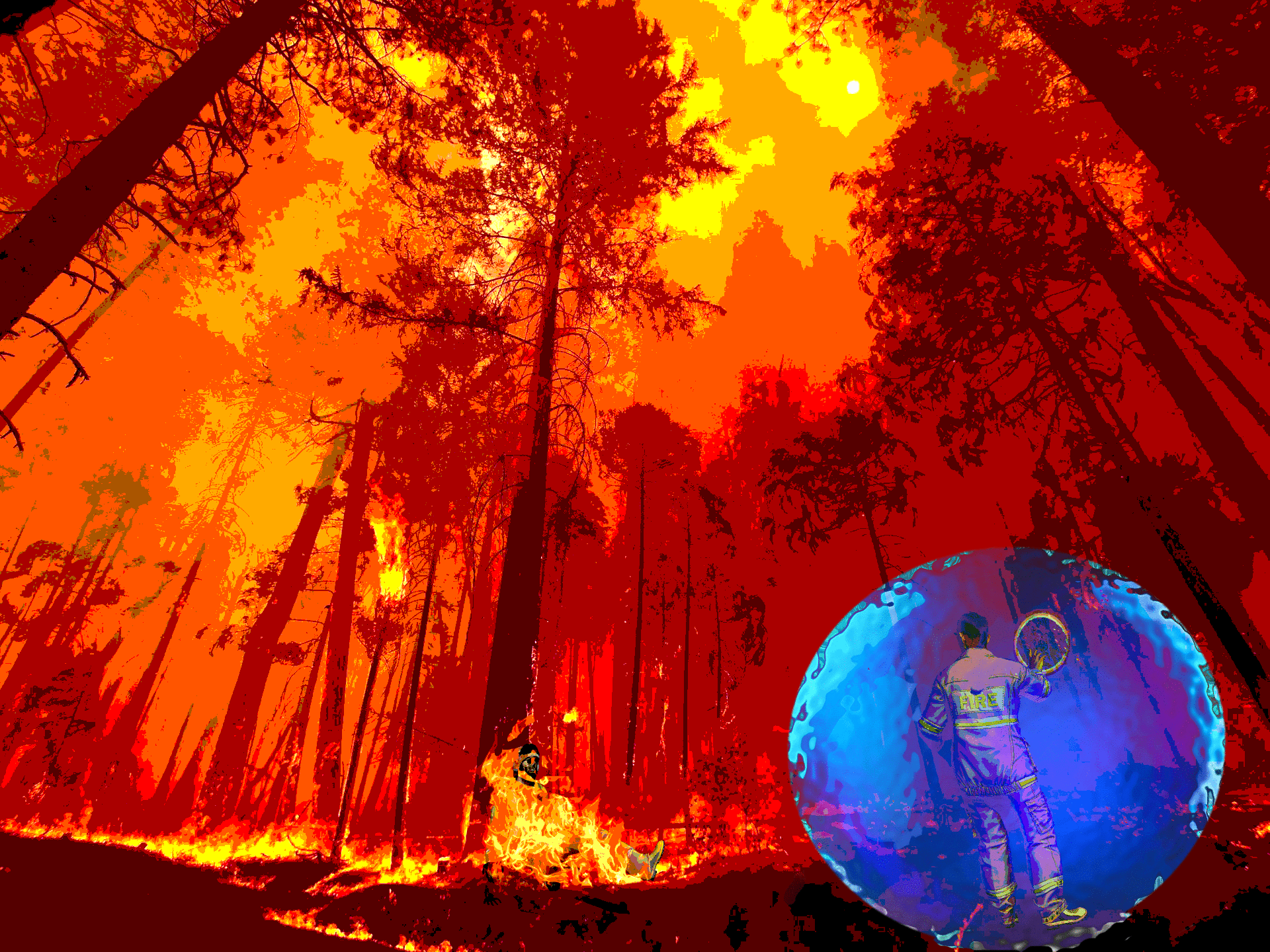 Burning trees wide angle - rasterized.gi