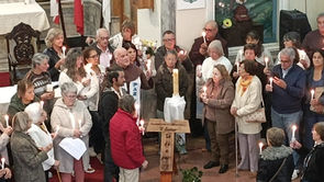 Uruguai: Celebração com o TAU Peregrino na Capela San Cono em Florida 
