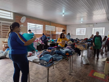 Taquari: Paróquia São José está recebendo todos os tipos de doações para os desabrigados