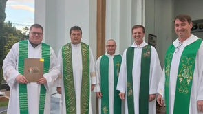 Alegria e São José do Inhacorá: Missa de posse e acolhida dos freis Leandro e Sadi. 