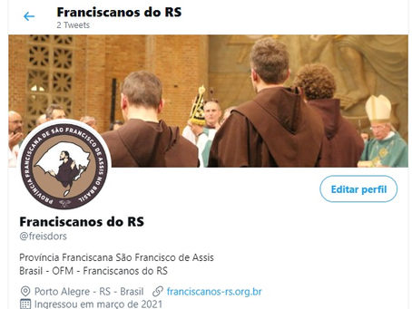 Franciscanos do RS inauguram conta no Twitter