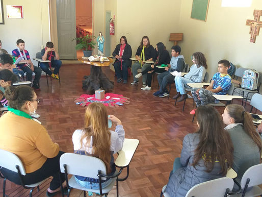 SAV participa do retiro da catequese em Agudo