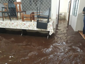 Chuva forte realiza estragos no Mosteiro das irmãs clarissas em Dourados (MS)