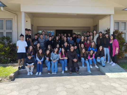 Agudo: SAV participa do retiro dos crismandos na Paróquia São Bonifácio