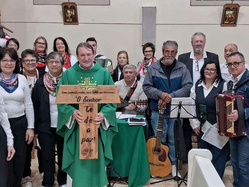 Agudo: Paróquia São Bonifácio recebeu a visita do TAU Peregrino