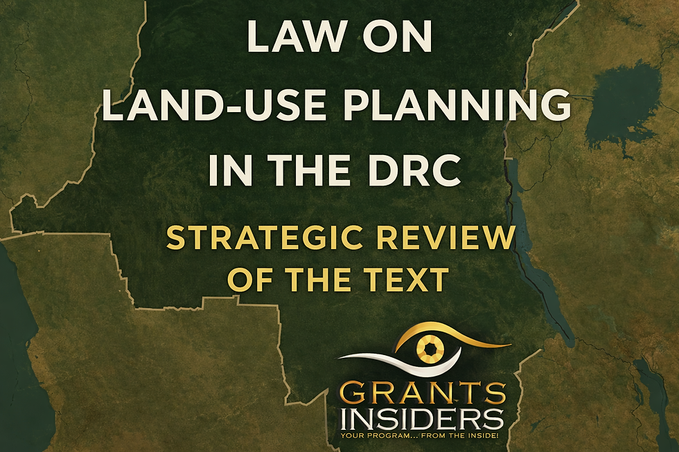 STRATEGIC ANALYSIS OF THE LAND USE PLANNING LAW