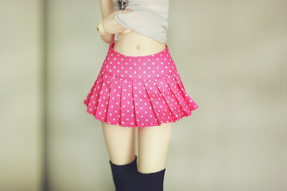 Skirt with pleats for MSD