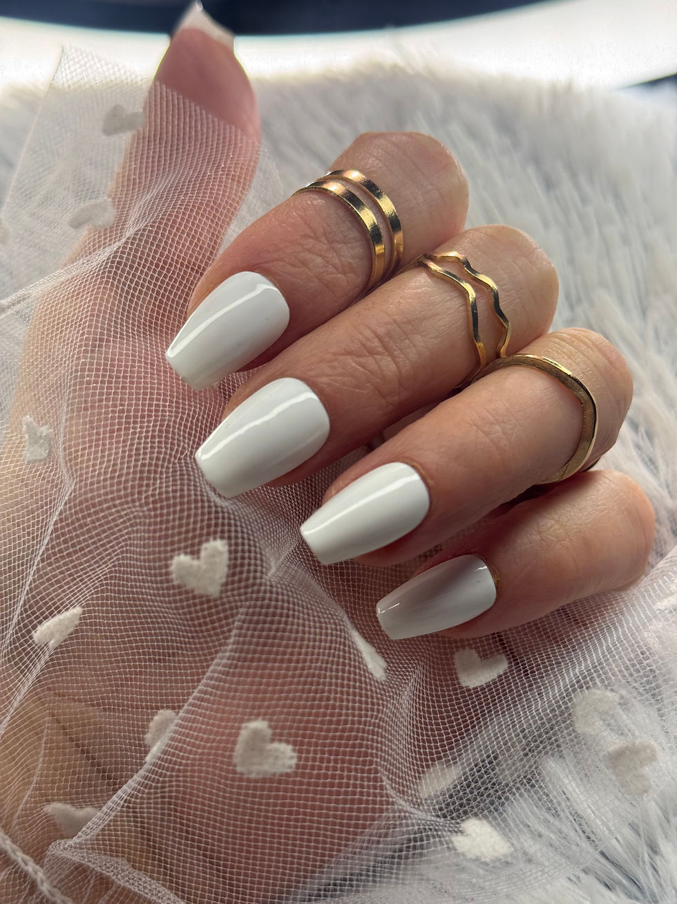 Press on nails taille Xs forme ballerine ( capsules réutilisables )+Kit de pose