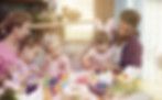 Family Decorating Eggs