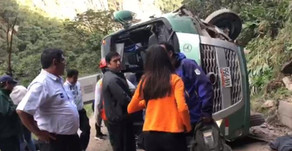 Bus se accidenta en Machu Picchu y deja 10 heridos