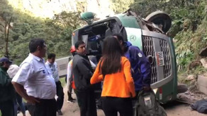 Bus se accidenta en Machu Picchu y deja 10 heridos