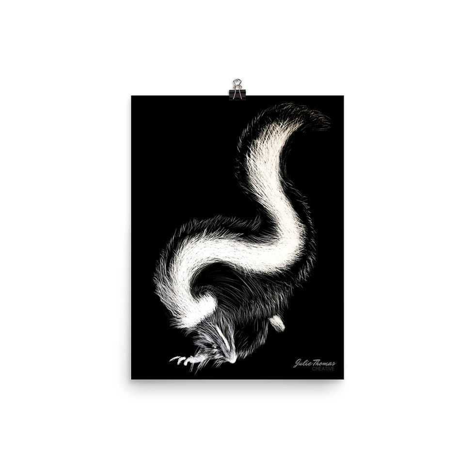 Thumbnail: Skunk Scratchboard