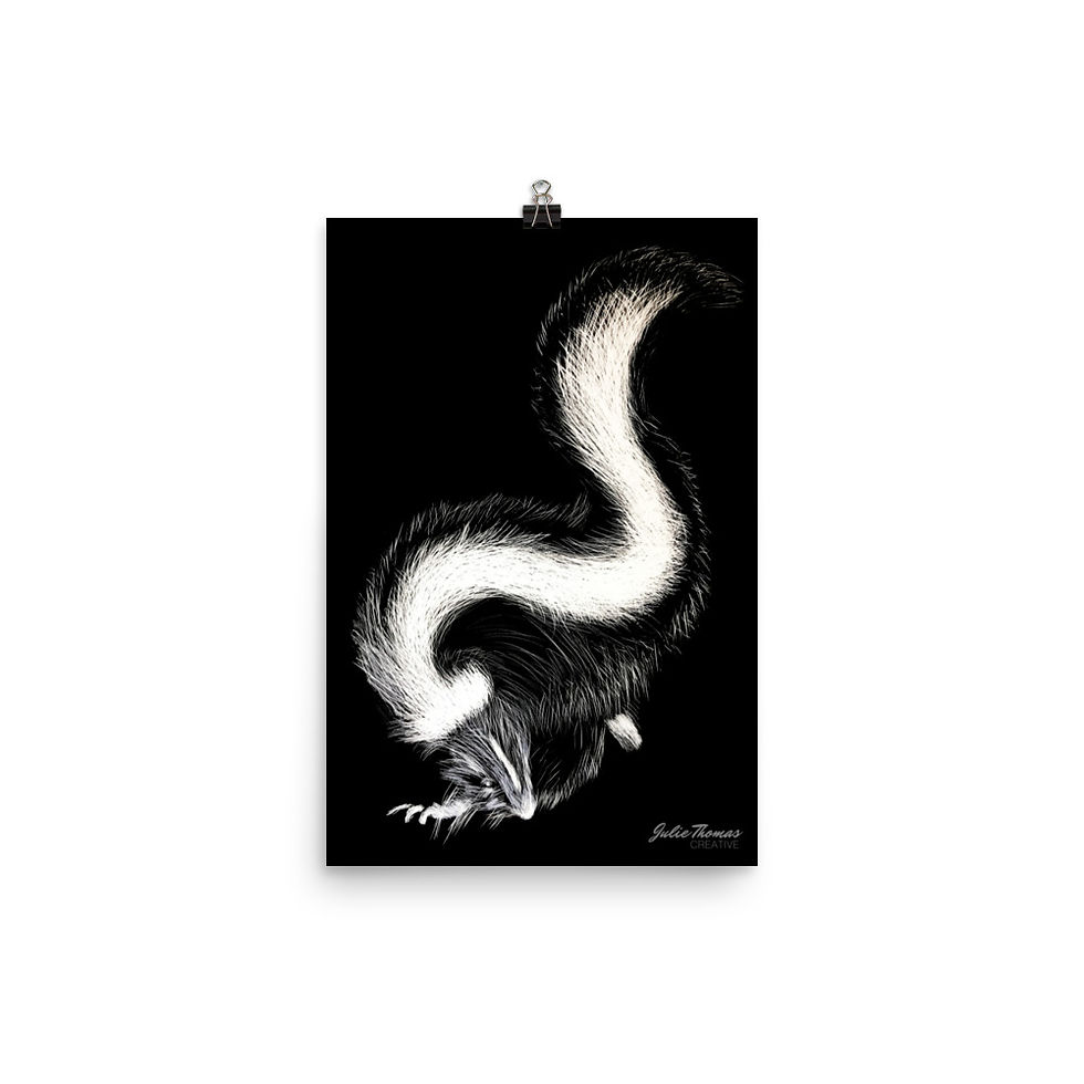 Thumbnail: Skunk Scratchboard
