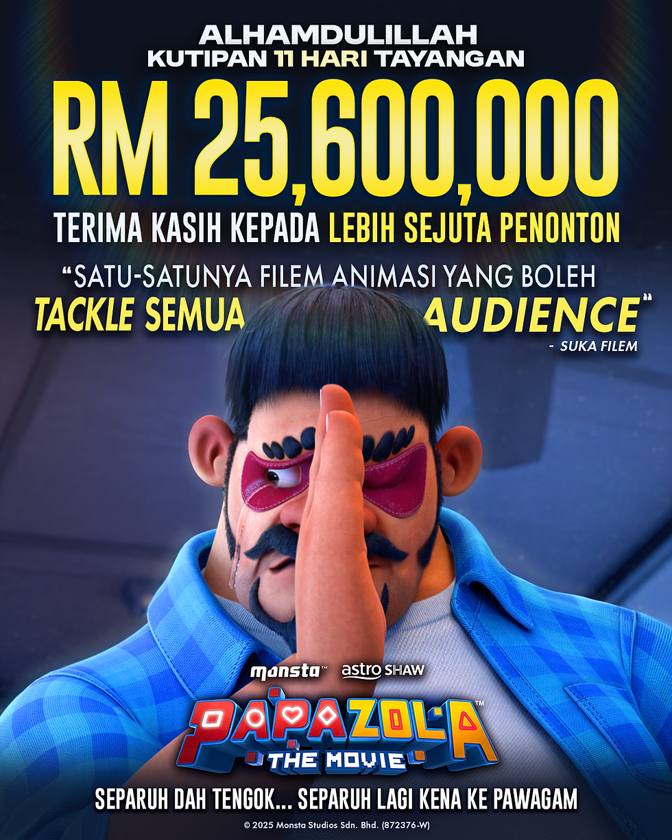 Papa Zola The Movie Pecah Rekod, Kutip RM25.6 Juta Dalam 11 Hari