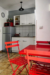 Cuisine du T2 Albitru de la CASA di u cuginu à Calenzana