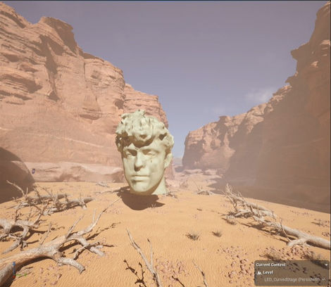 Statue of maartens head