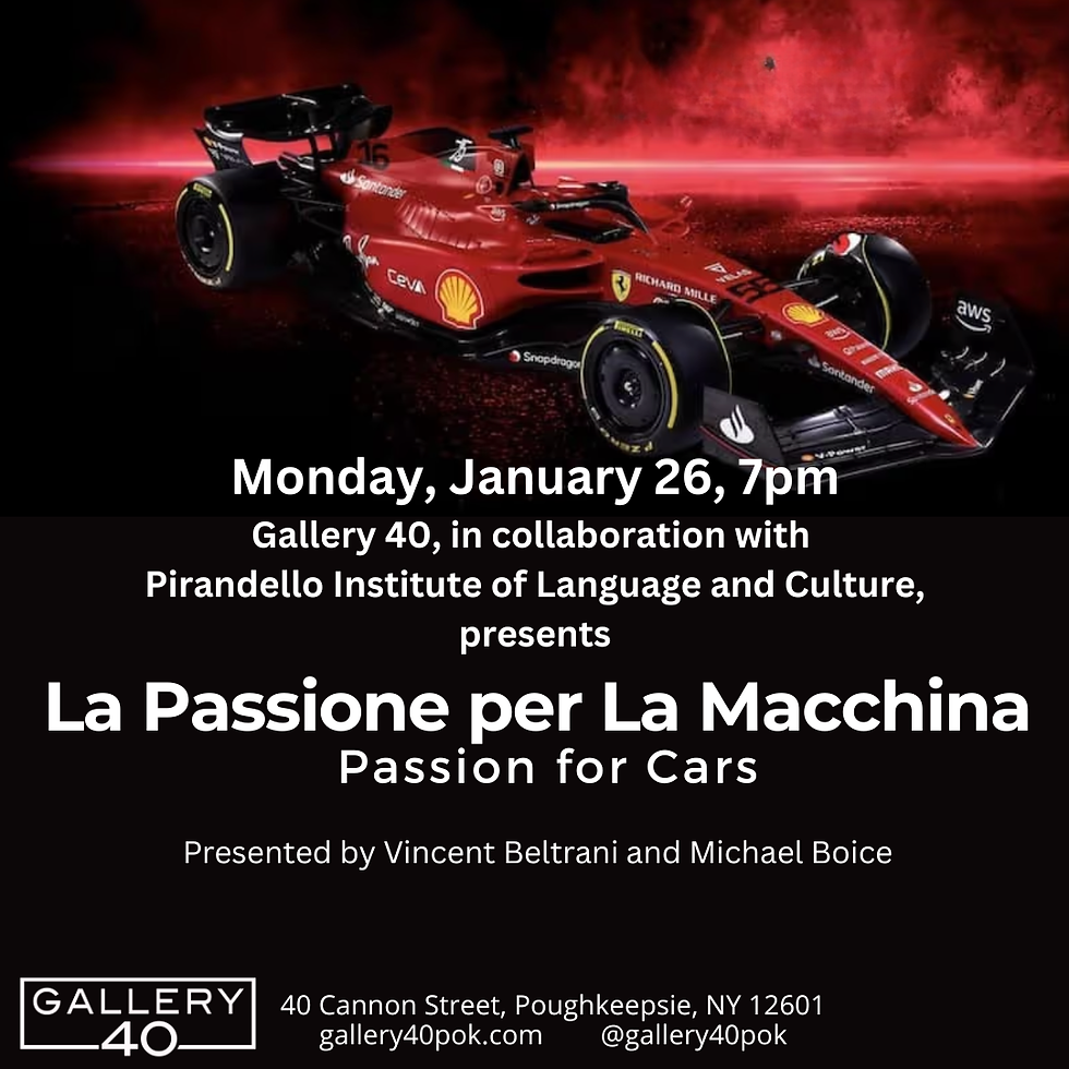 La passione per la macchina (Passion for cars)