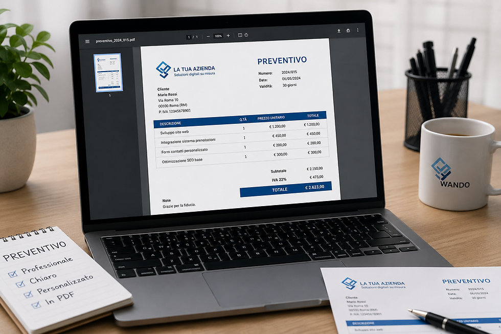 Sistema gestione preventivi