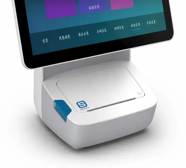 close up of the histone luna s integrated printer