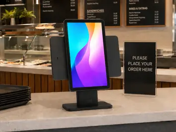 the histone luna x on a counter in a canteen setting