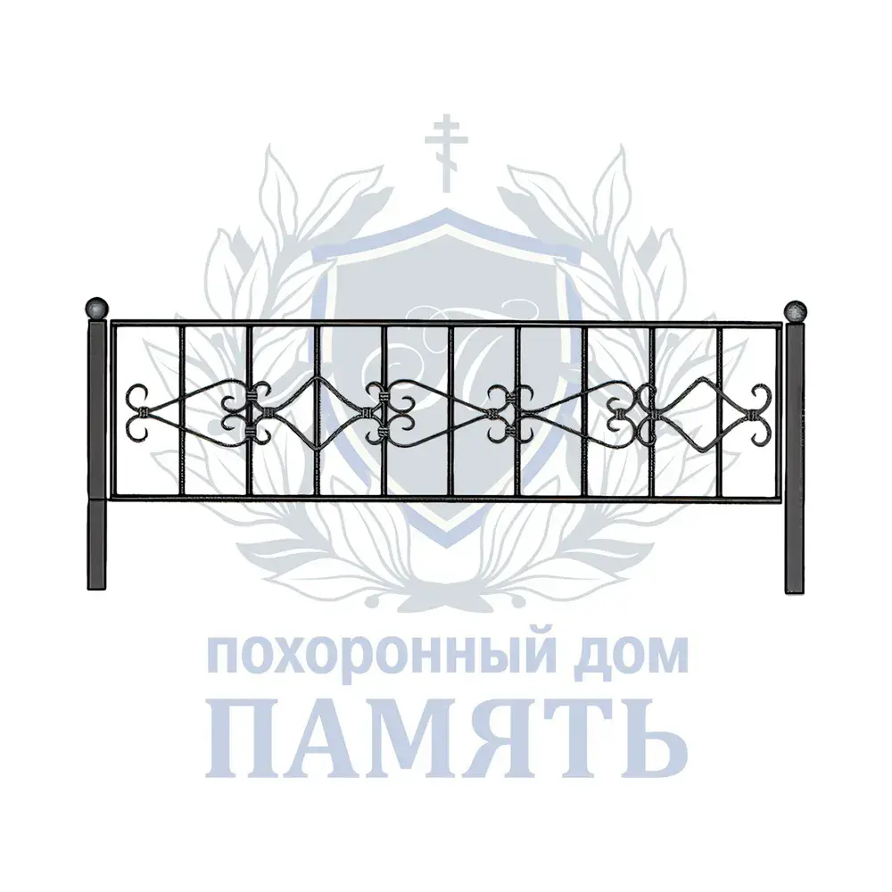Кованая ограда К47