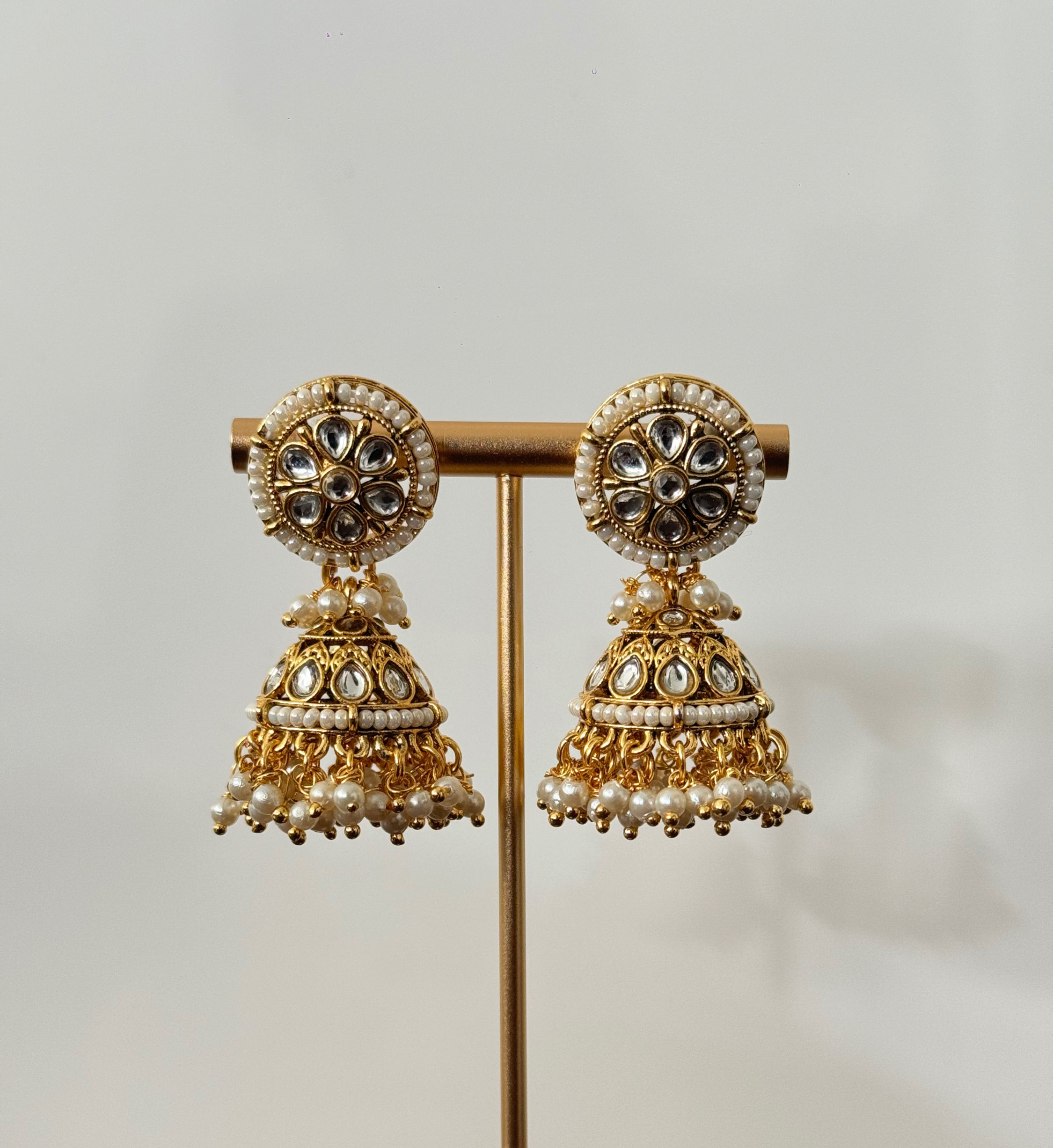 Floral Tikka & Jhumka Set