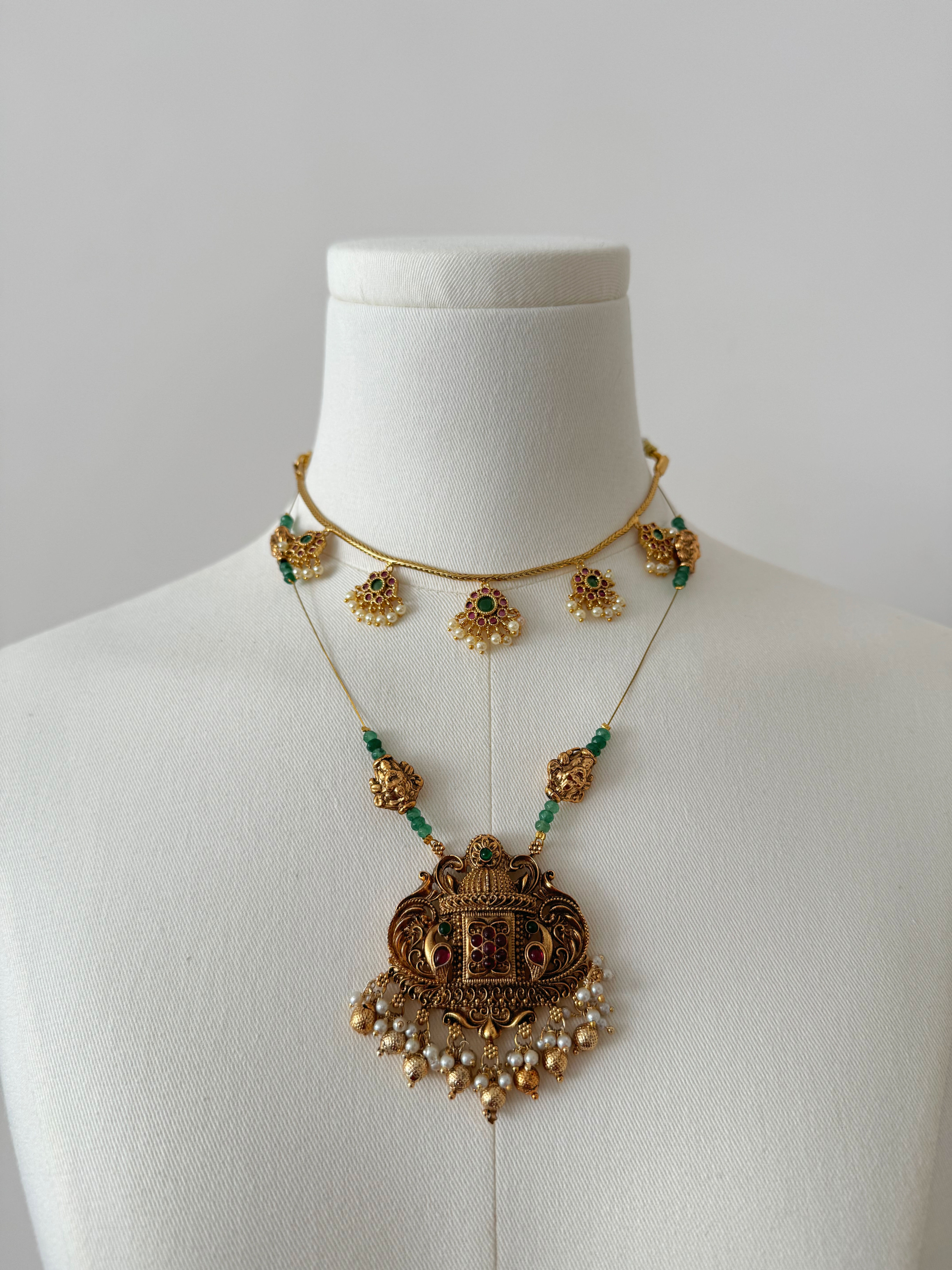 Temple Pendant Necklace