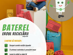 ✨ Lansăm cu entuziasm cea de-a XIV-a ediție a campaniei Baterel, Eroul Reciclarii! ✨