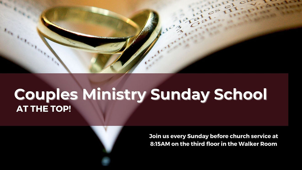 Couples Ministry Sunday School