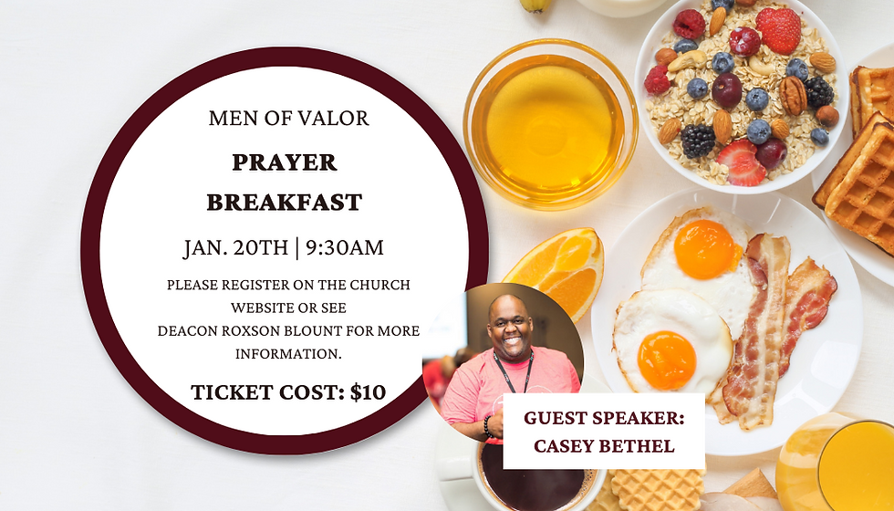 Men of Valor: Prayer Breakfast
