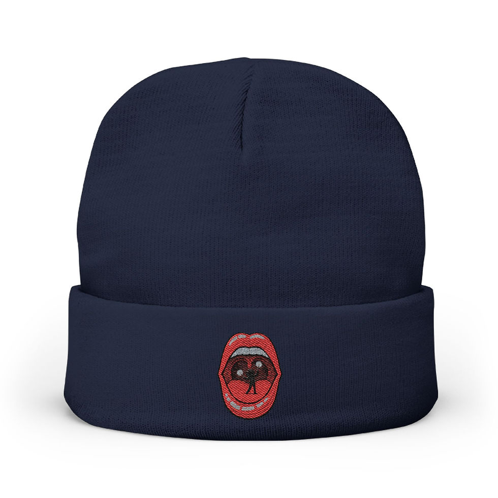 Thumbnail: BTV Lips Knit Beanie (Embroidery)