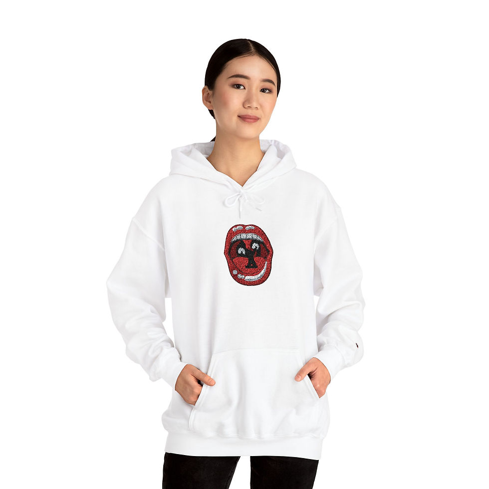 Thumbnail: BTV Lips Unisex Heavy Blend™ Hooded Sweatshirt (Embroidery)