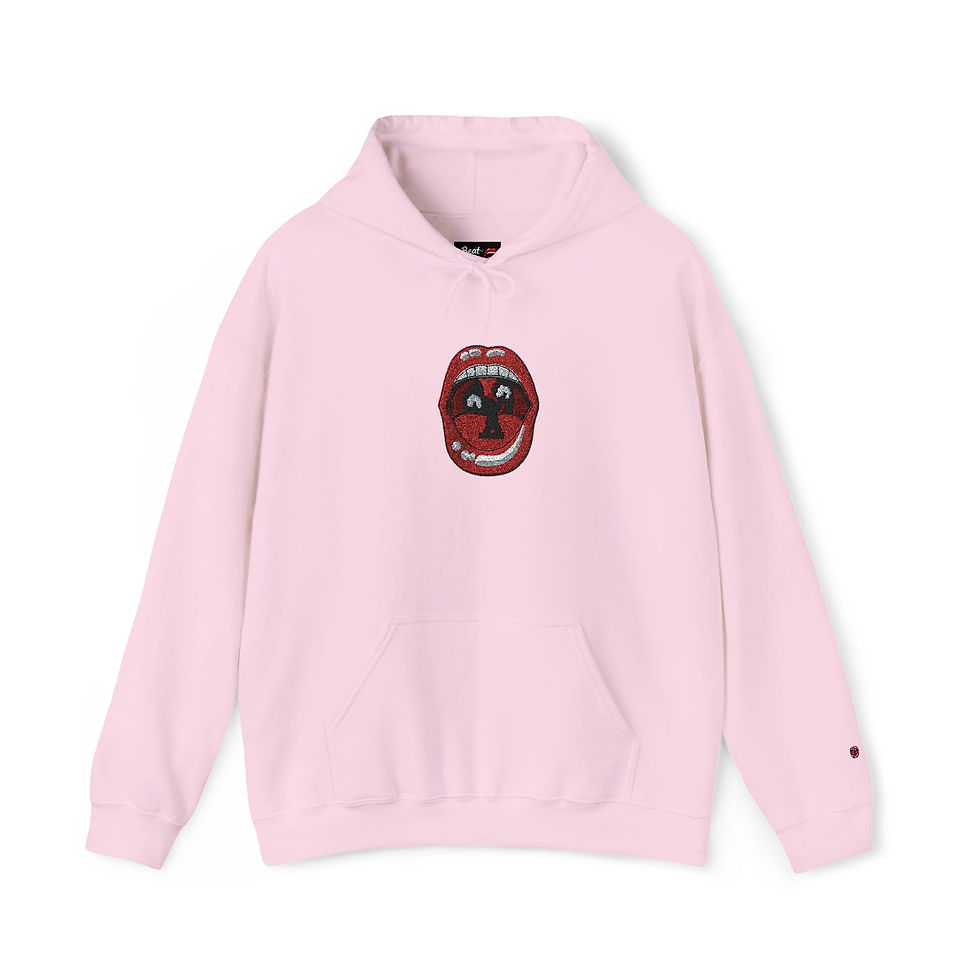 Thumbnail: BTV Lips Unisex Heavy Blend™ Hooded Sweatshirt (Embroidery)