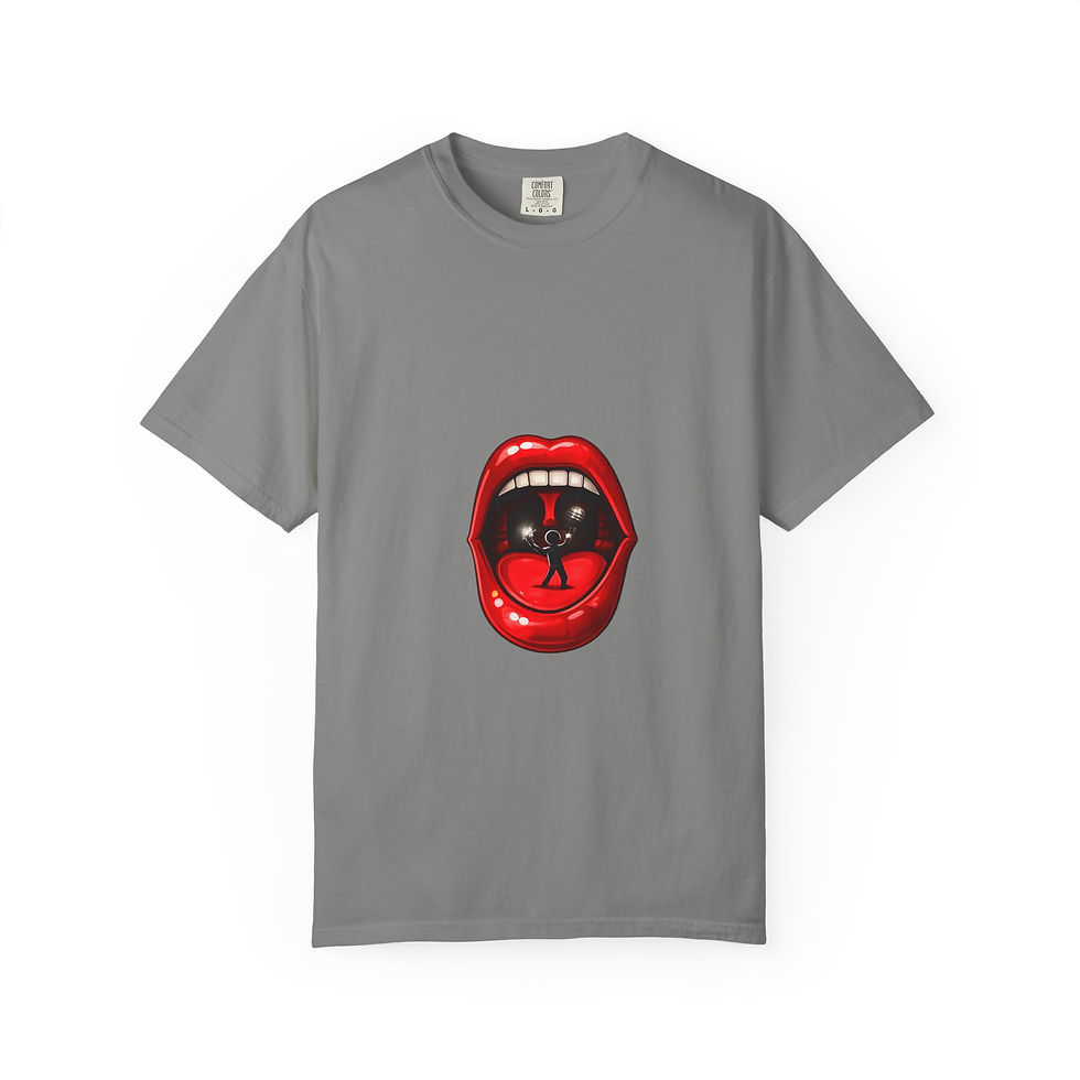 Thumbnail: BTV Lips Unisex Garment-Dyed T-shirt