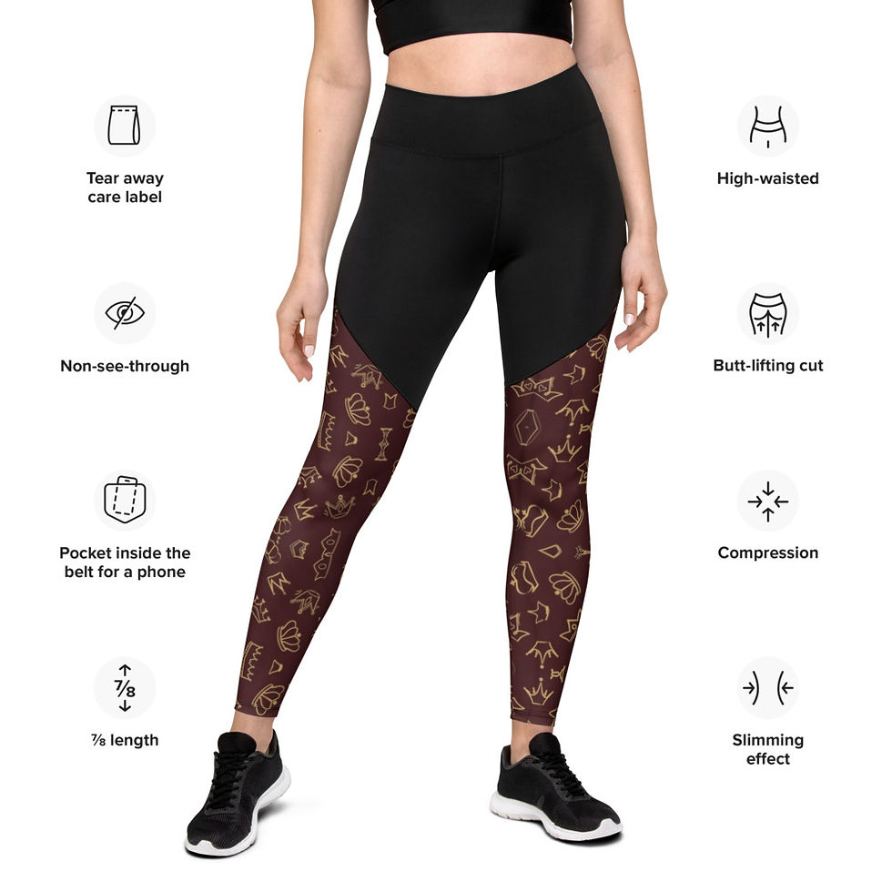 Thumbnail: Chocolate Crown Sports Leggings