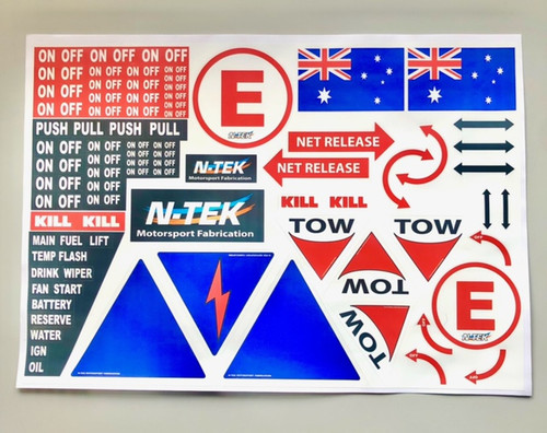 Safety Decal sheet | N Tek Portal