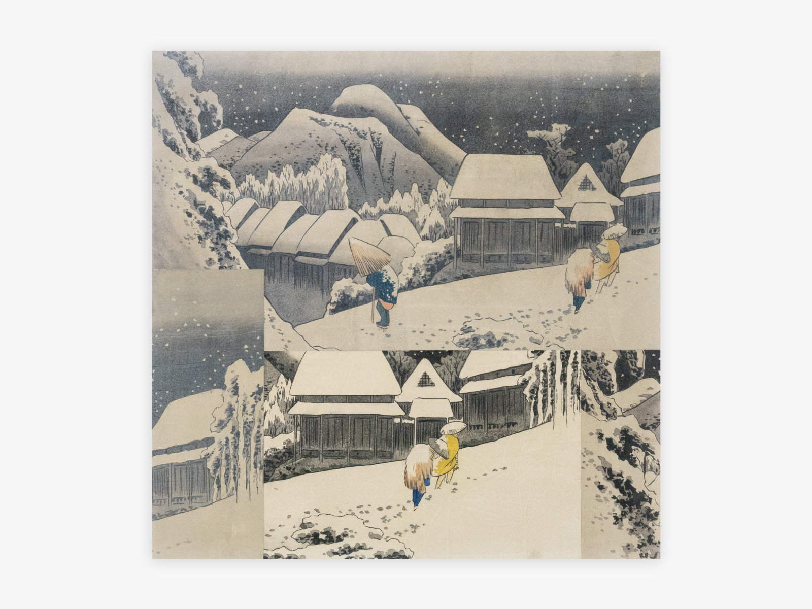 Toshiko 水彩画 アート作品 「朽ちゆく幹」 Toshiko 水彩画 アート作品