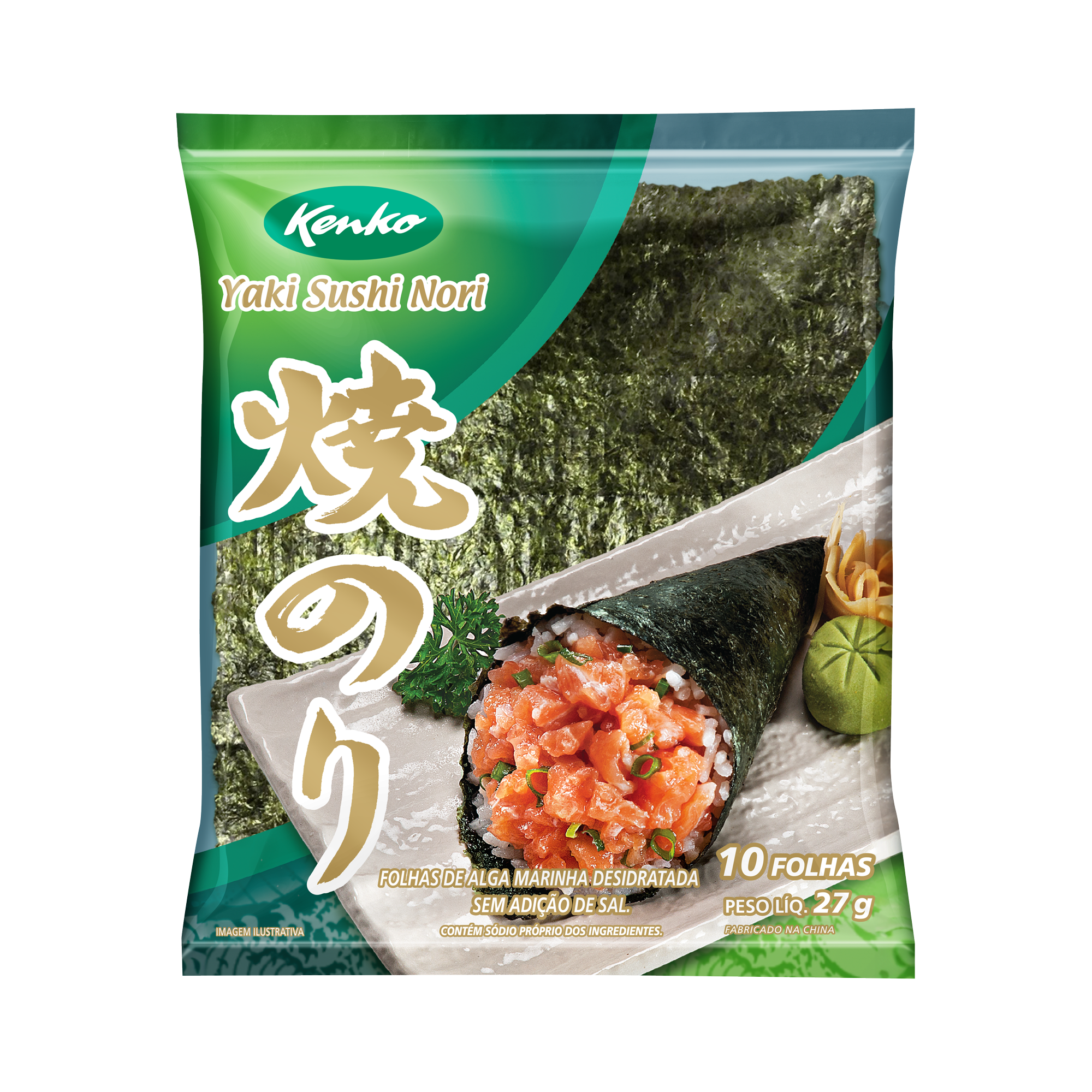 Yaki Sushi Nori 10 Folhas 27g | Sakura