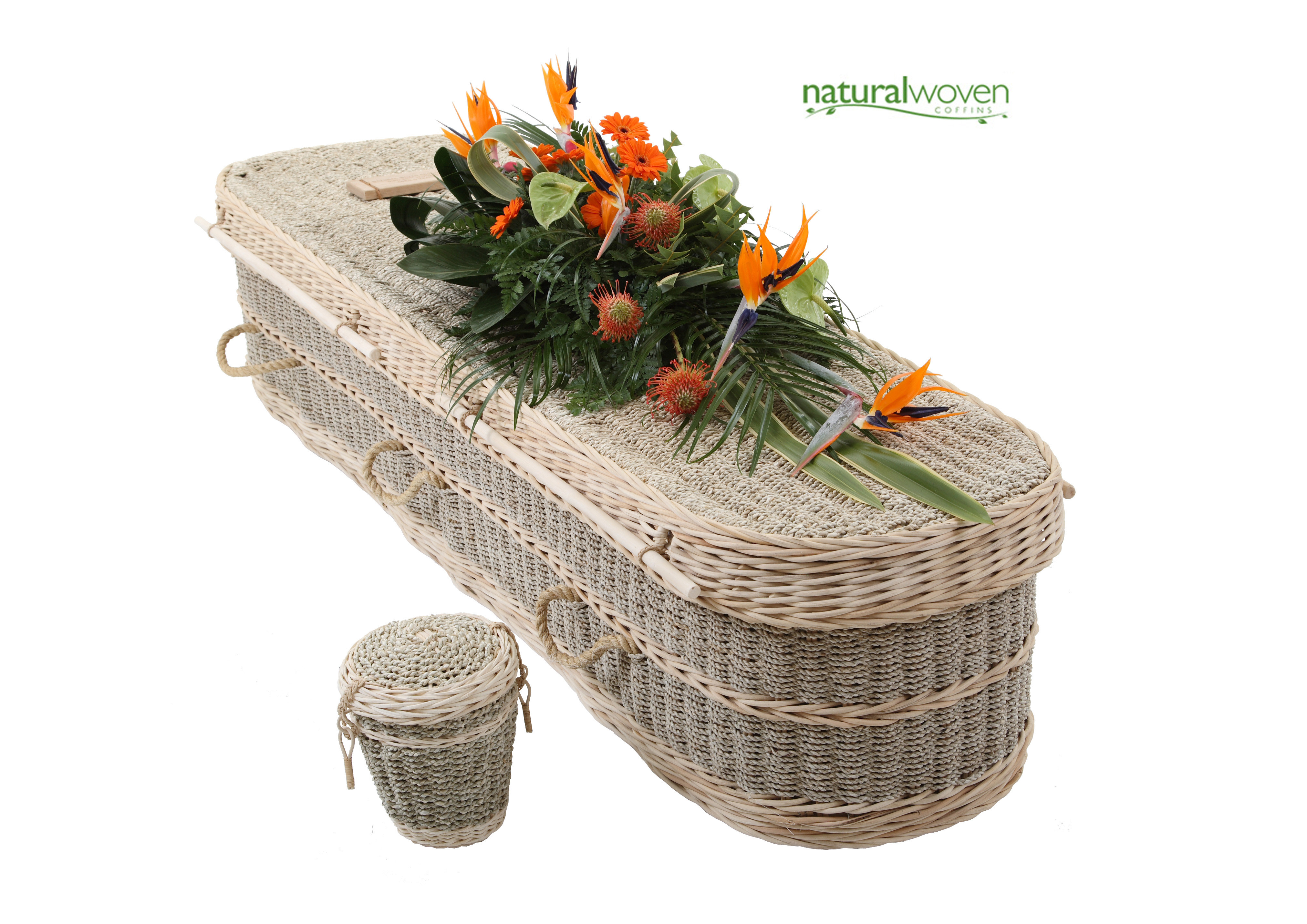 Seagrass Coffin Natural, Environmental Coffin Design