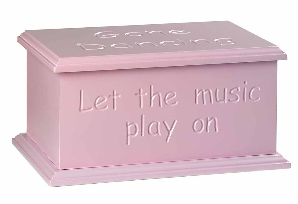 Miniatura: pink personalised ashes casket