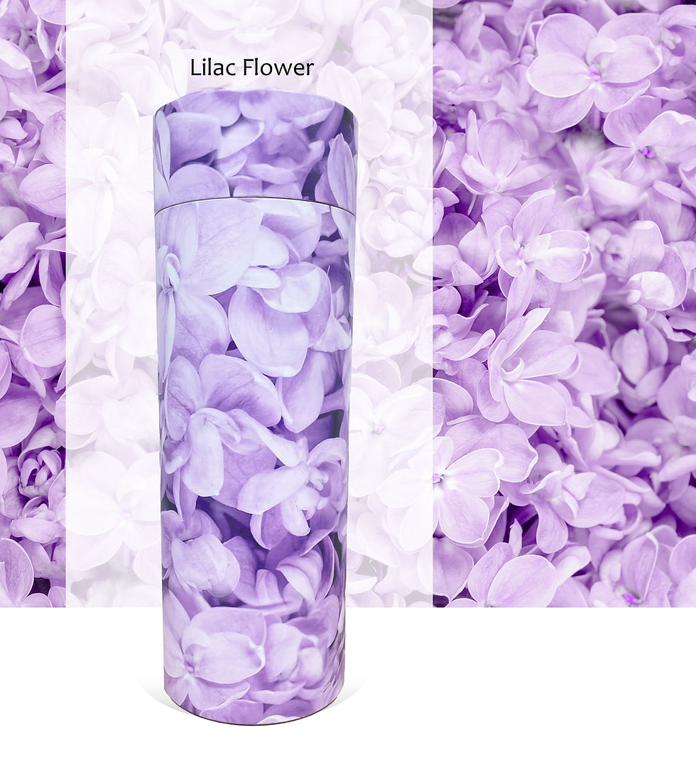 Miniature : lilac ashes tube