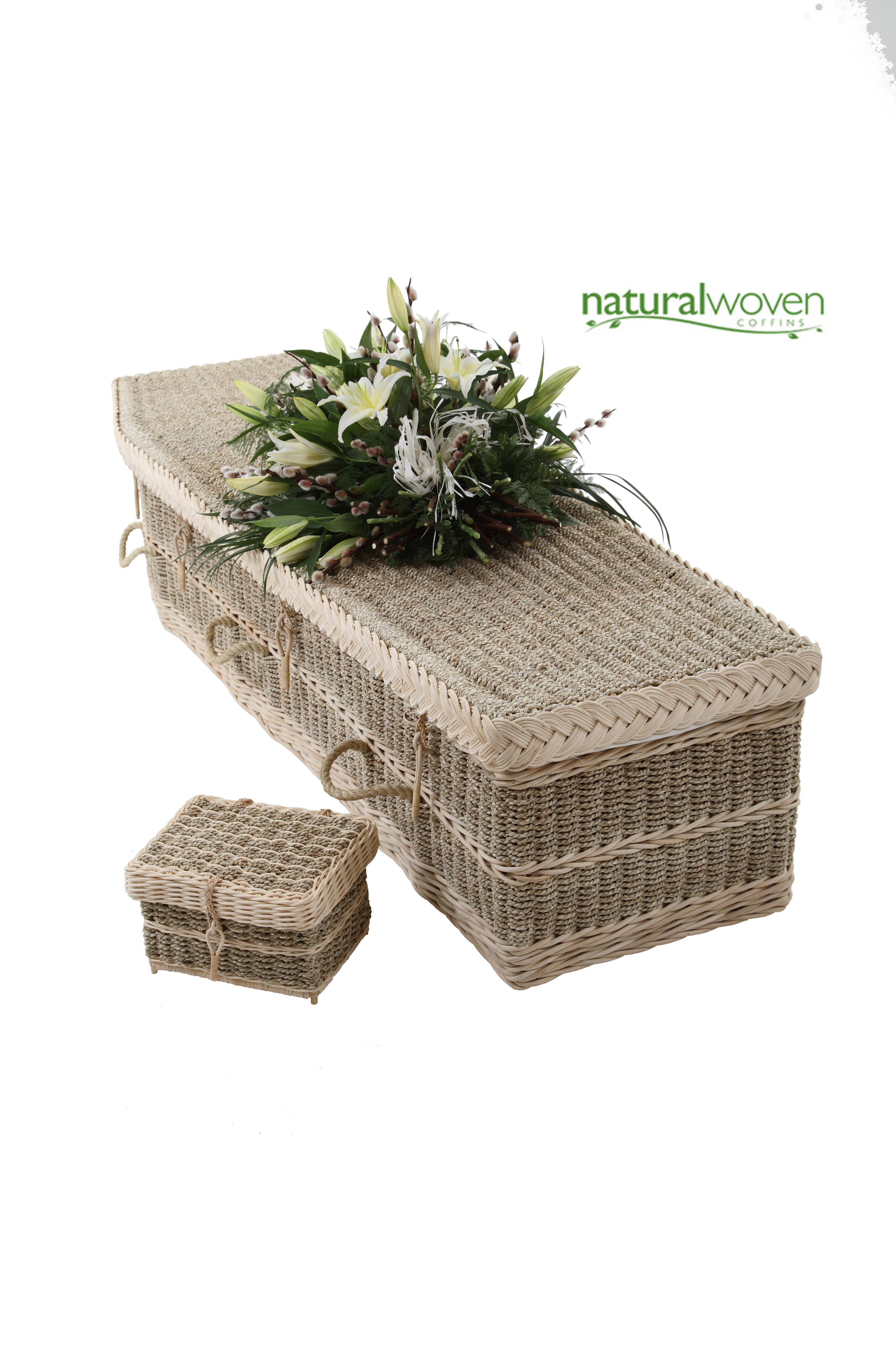 Seagrass Coffin Natural, Environmental Coffin Design