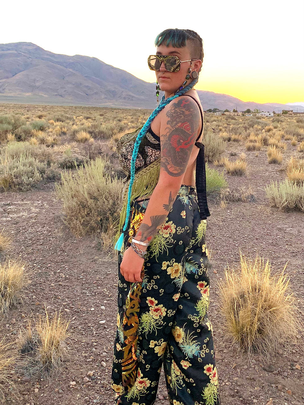 Thumbnail: Paridot Paradise Up-cycled Halter Top