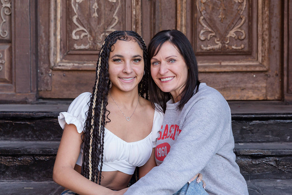 Senior and parent portrait session in Blue Springs Missouri