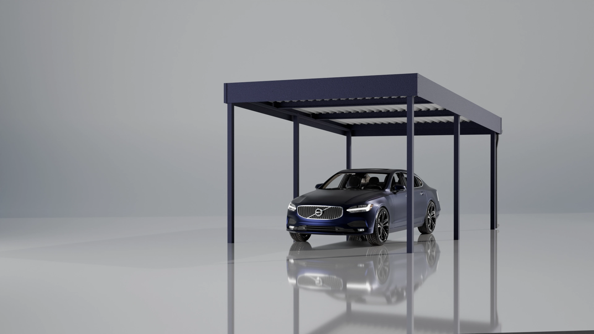 nowoczesna wiata garażowa carport 4X6