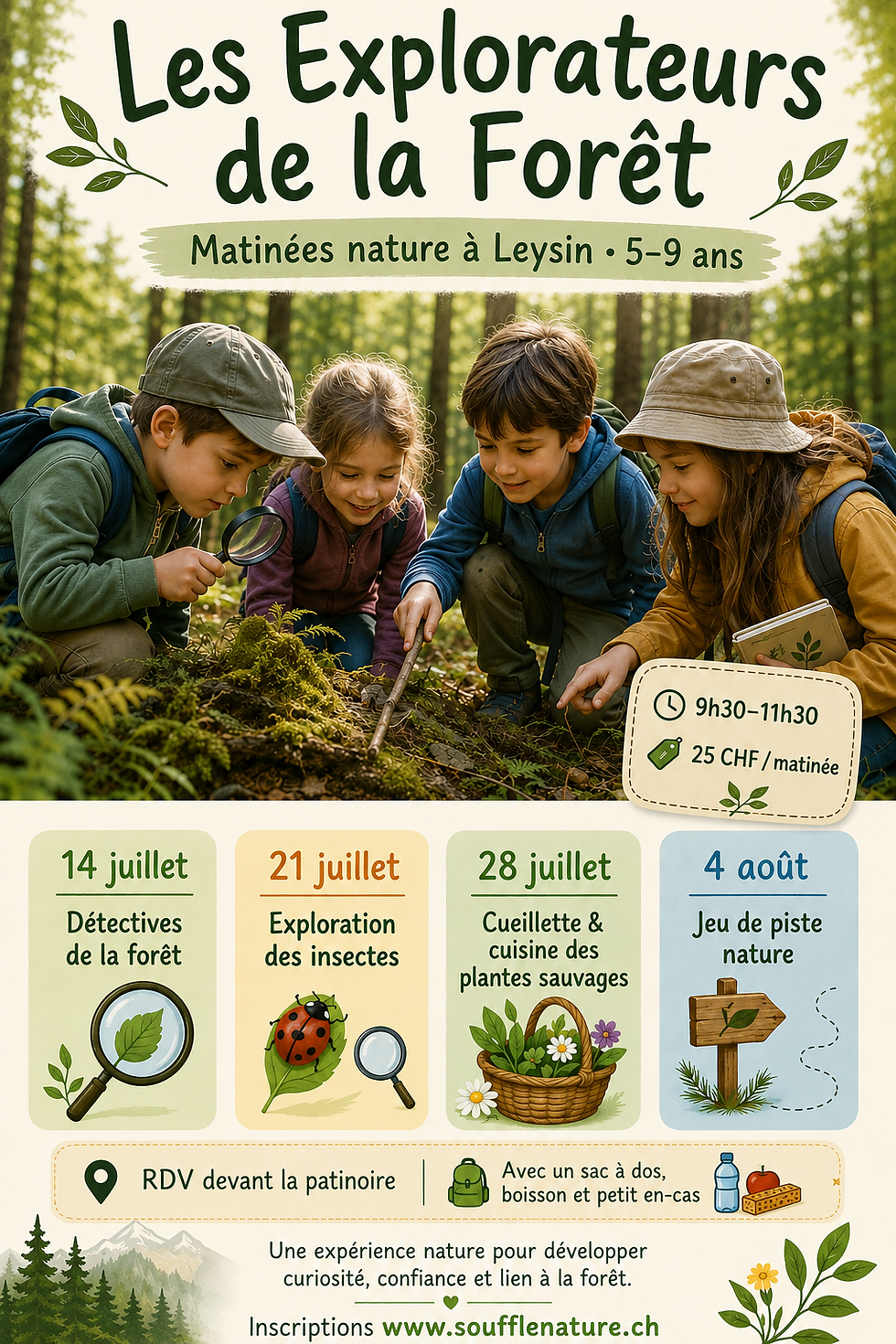 Les Explorateurs de la forêt, Leysin