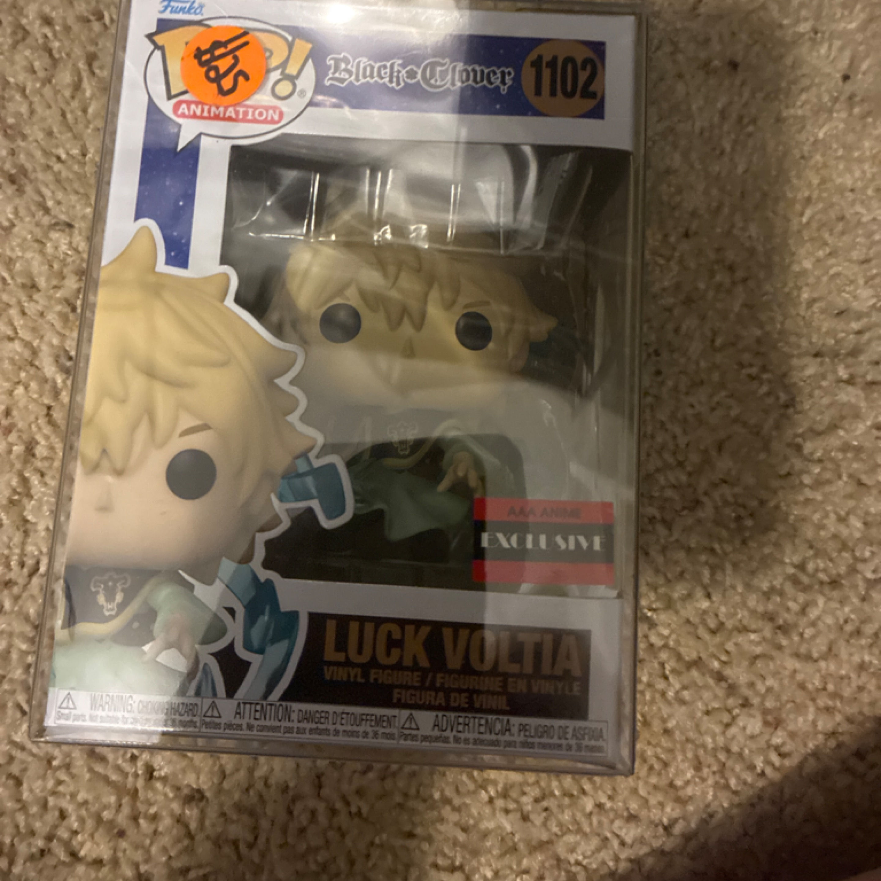 Funko POP Black Clover Luck Voltia Figure (AAA Anime Exclusive)
