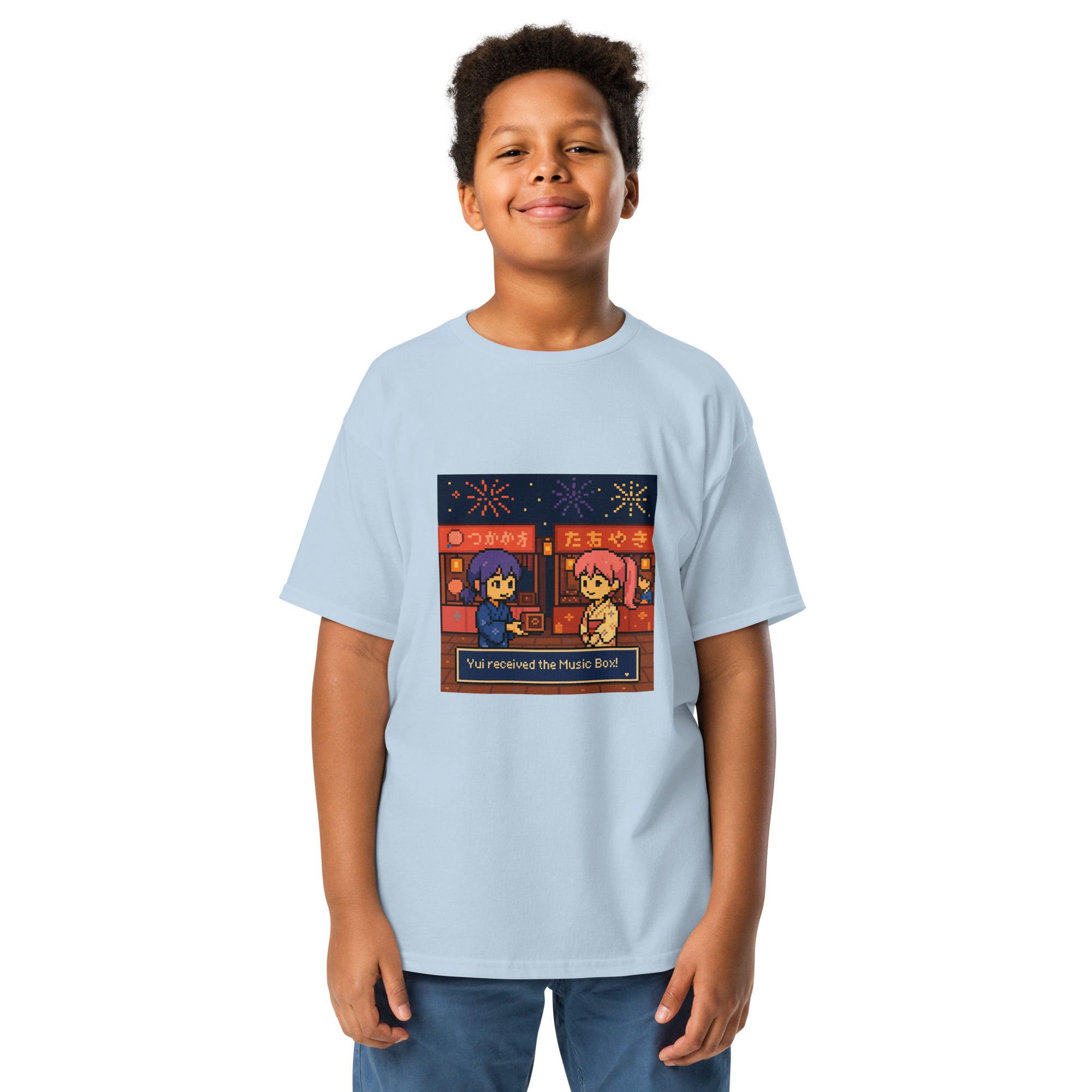 Akiri and Yui 8 bit Festival Style Youth classic tee